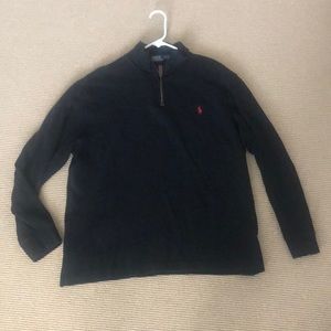 Polo black 3/4 zip